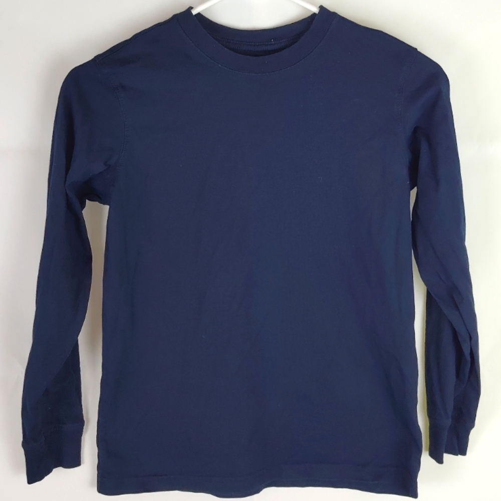 Land's End Cotton Long Sleeve T- Shirt Top Boys M Casual Gorpcore Kidcore Fall